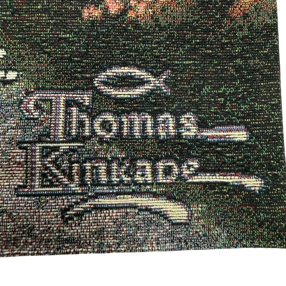 Thomas Kinkade Afternoon Tapestry Wall Hanging‎ Proverbs 3:5-6 Woven Art 26x36